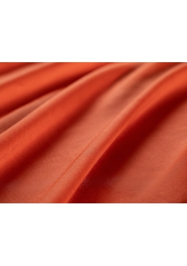 Madame Coco Ciel Tek Kişilik Plus %100 Pamuk Lastikli Saten Çarşaf - Turuncu 8684427179413 Turuncu