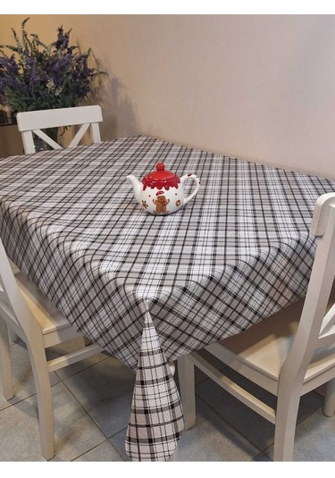 Kaydırmaz Tabanlı Pvc Muşamba - Desenli Silinebilir Masa Örtüsü 06kt39 Çok Renkli