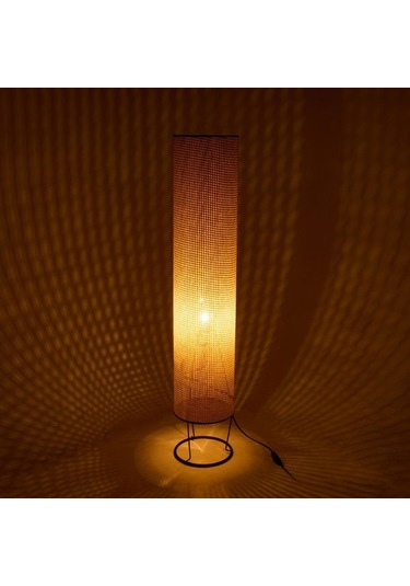 Evidea Lighting Menel Lambader - Krem / Siyah - 110x21x21 Cm Krem / Siyah