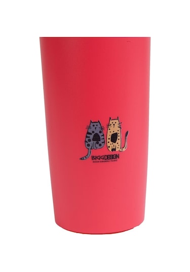 Biggdesign Cats Koleksiyon Kırmızı Devrilmez Mug