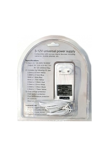 Narıta Ac01 Kademe Ayarlı Unıversal Adaptör 8 Uçlu