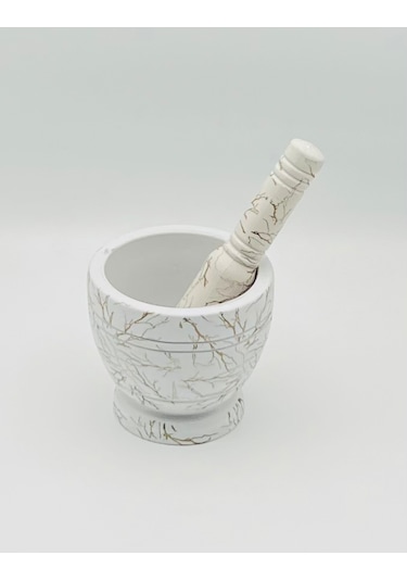 By Como Mermer Desenli Beyaz Havan