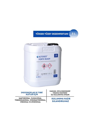 Acto Actosed Forte Ready Endoskoplar Ve Aletler İçin Dezenfektan 5 L