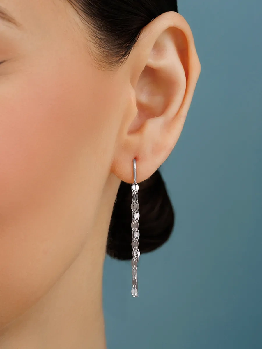 Veronika Jewelry Factory Gümüş 925 Küpe Geçişli Sarkıtlar Halkaları 439430619 Diğer