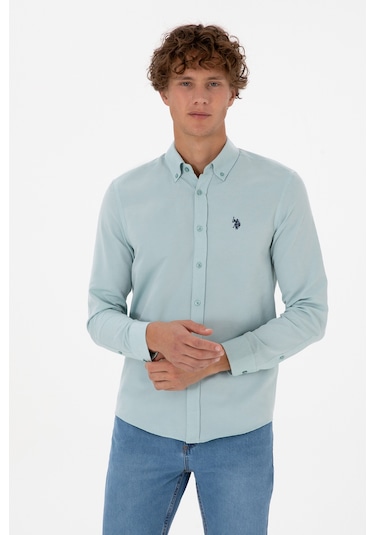 U.s. Polo Assn. Erkek Koyu Mint Gömlek Basic 50316723-vr152 Koyu Mınt