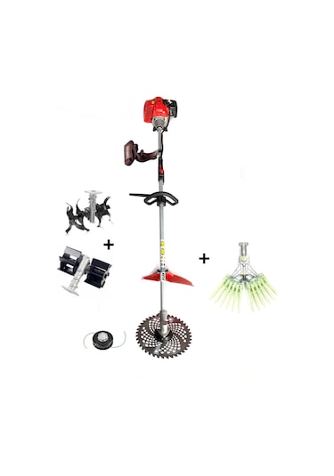 Silen C-52 3.2 KW 4.6 HP Yan Tırpan + Zeytin Hasat + Paletli Çapa + Akrep Çapa Makinesi