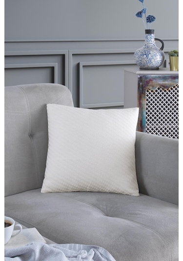 Natural 2'Li Dekoratif Kırlent Kılıfı Yastık Kılıfı %100 Pamuklu