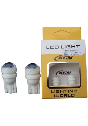 Kgn Led Ampul 12v T10 2 Cob Led Beyaz