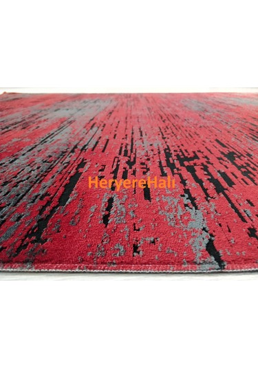 Eko Halı Sateen St 20 Kırmızı Hav Vermez Yıkanabilir Kaymaz Halı