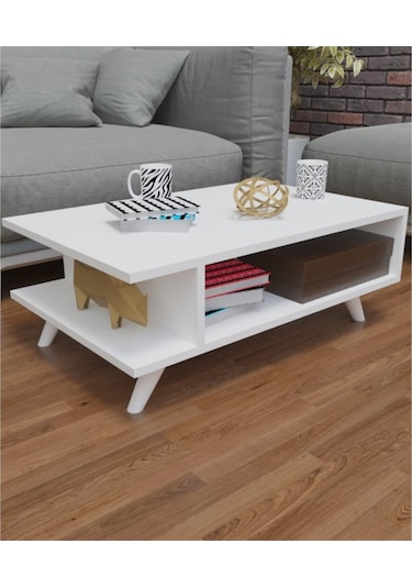 Moonlife Manolya Orta Sehpa Beyaz