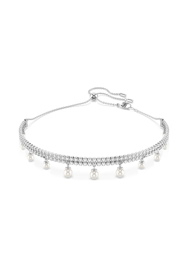 5720865 Swarovski Kolye Ss25 Capsule:choker Prl Whıte/rhs Metal