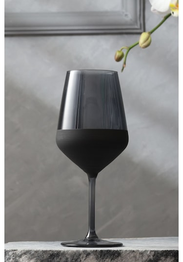 Matte 4'lü Su Kadehi Seti Siyah 490 Cc Renkli