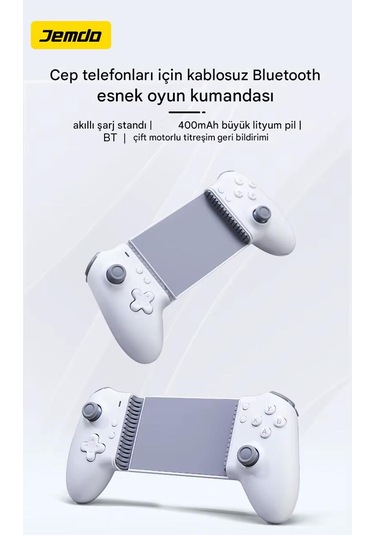 Everbox H5 Kablosuz Oyun Kumandası Gamepad Bluetooth Android, Apple Uyumlu iOS, Windows Pc 1000hz 400mah Batarya