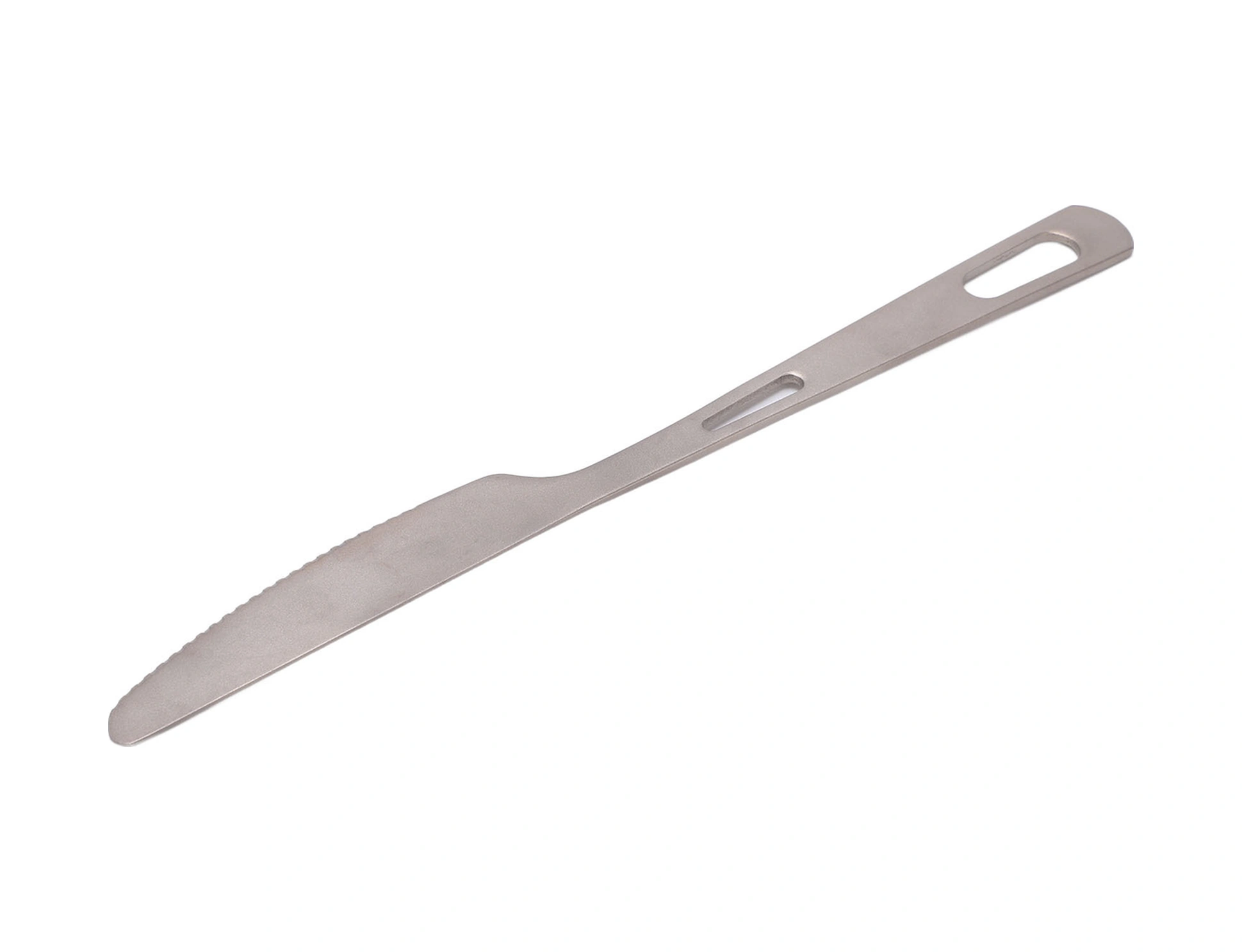 Vkemall Titanium Camping Cutlery Set: Lightweight, Corrosion-resistant Knife With Sandblasted Grip For Outdoor Picnic, Hiking & Home Use Bubble Bag Packing On Request Diğer