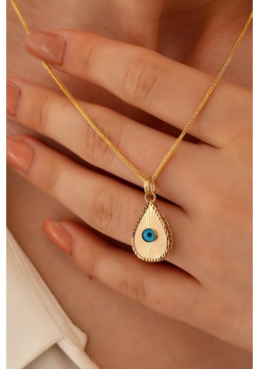 Sefa Gold 14 Ayar Altın Damla Füzyon Küp Zincir Kolye