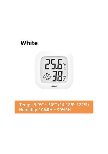 Beyaz Mini Lcd Dijital Termometre Higrometre Kapalı Oda Elektronik Sıcaklık Nem Ölçer Sensörü Ölçer Hava İstasyonu Ev İçin
