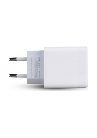 Ad88 20w Çift Usb Şarj Adaptörü - Hızlı Şarj Cihazı Beyaz