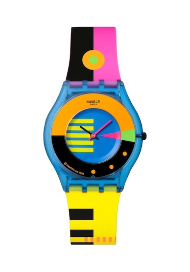 Ss08s101 Swatch Neon Flumotions Bayan Kol Saati Çok Renkli