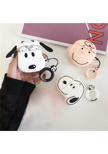 Honmex Airpod 1/2 Şarj Kutusu Koruması - 3d Canavar Figürlü, Taşınabilir, Dayanıklı Silikon + Plastik Malzeme, Kayıp Engelleme Takımı Diğer