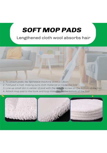 Bissell Spinwave 2039a 2124 İçin 4 Paket Yumuşak Paspas Pedi Yedekleri