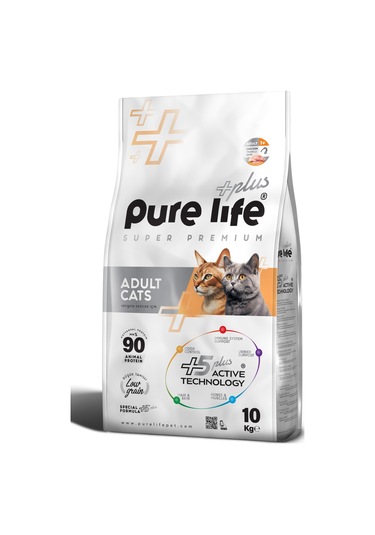 Pure Life Plus Tavuklu Yetişkin Kedi Maması 10 KG