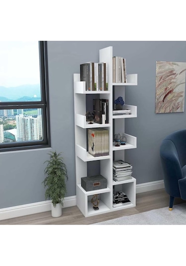 Reyo Home Enda Pamfilya 10 Bölmeli/raflı Kitaplık Beyaz