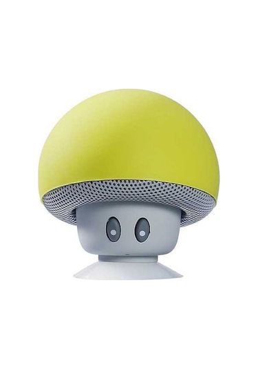 Supermarket1 Kablosuz Mantar Hoparlör - Mini Subwoofer, Mikrofonlu Ve Emici Tabanlı, Yeni Tasarım