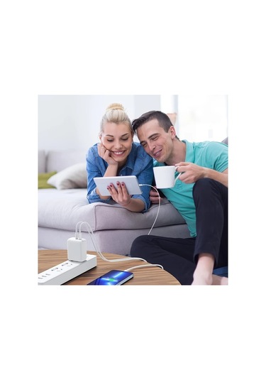 Willowhaven 1 Adet 10ft Usb C - Lightning Hızlı Şarj Kablosu İphone İpad Uyumlu Beyaz