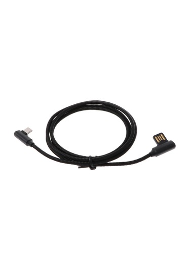 Suntek Örgülü 90 Derece Dik Açı Tip C Mikro Usb