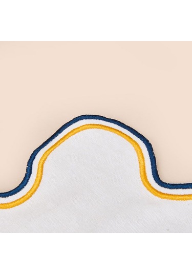 Evidea Soft Nonna Amerikan Servis - Hardal / Mavi - 30x50 Cm Hardal / Mavi Hardal - Mavi