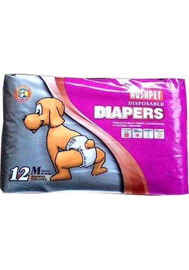 Hushpet Köpekler İçin Çiş Pedi M Boy 12'li