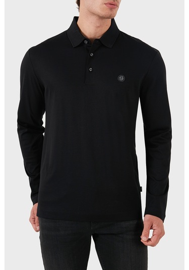 Boss Erkek Polo Yaka Sweat 50523917 001 Siyah Siyah Boss Erkek Polo Yaka Sweat 50523917 001 Siyah Siyah