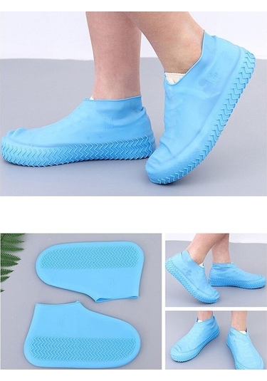 Trendpoint Silikon Yağmur Koruyucu Ayakkabı Kılıfı Kaymaz Su Kir