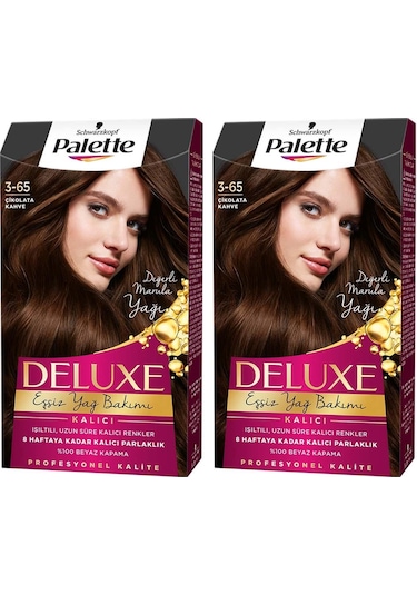 Palette Deluxe 3 - 65 Çikolata Kahve X 2 Adet Saç Boyası