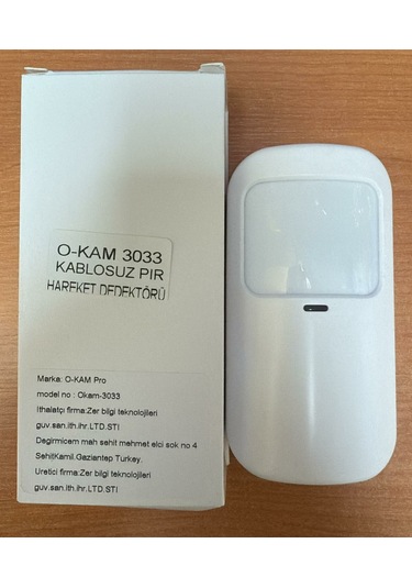 O-kam 3033 Kablosuz Alarm Pır Hareket Dedektörü