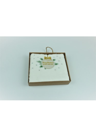 Ecocotton Christmas Krem 50*90 Havlu
