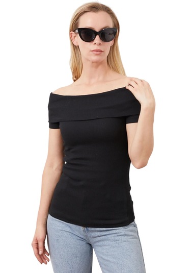Modonna Yaka Kısa Kol Bluz
