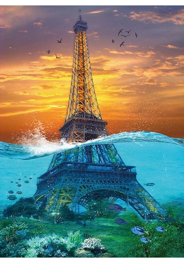Nova 1000 Parça Sürreal Eyfel Kulesi Puzzle
