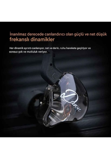 Kz Dawn Iem Kulakiçi Kablolu Kulaklık Basshead Mikrofonlu Dawn
