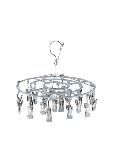 Kurutma Askısı İçin Çorap Kurutucu, 24 Klips, Döner Kanca, Kamp İçin, Çamaşır Asmak İçin 29 X 33,5 Cm Kdo Diğer