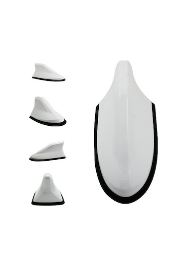 Carsihan Çarşıhan Oto Balık Sırtı Anten Elektrikli Köpekbalığı Beyaz