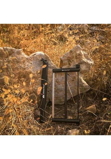 Yifomall Dış Mekan Çok Amaçlı Katlanabilir El Testeresi - Alüminyum Çerçeve Ve Paslanmaz Çelik - Fener Tutucu Özelliği - Yeşil