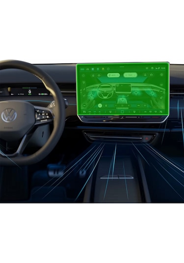 Vw İd4 Multimedya Ekran Koruyucu- Kırılmaz Şeffaf Nano Teknoloji