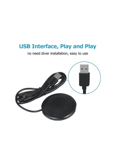Novahub Usb Taşınabilir 360 Kondenser Mikrofon, Oyun Ve Kayıt Mikrofonu, Masaüstü Mikrofon