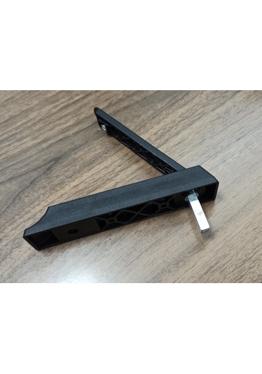 Kalite Cam Balkon Açma Kolu - Push Kolu Siyah 1 Adet