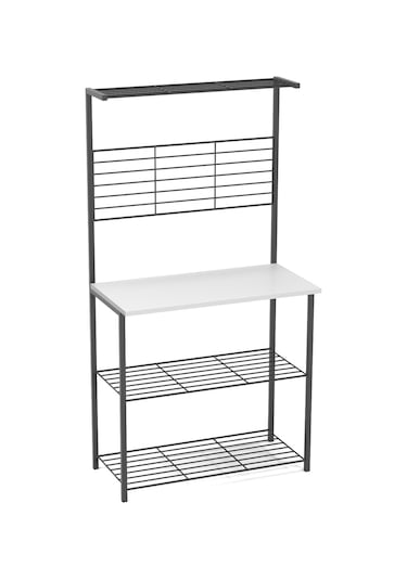 Retodesign Beyaz Mutfak Bangosu .mutfak Masasi. Mutfak Rafi 1870