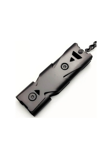 Dolıty Çift Borulu Düdük Hayat Kurtarıcı Acil Sos Siyah Siyah