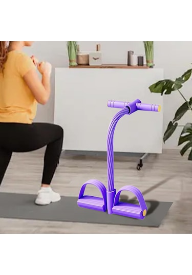 Suntek Omuz Kol Bel Için Pedal Direnç Bandı Çok İşlevli Menekşe