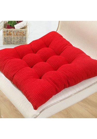 Turuncu Bellek Köpük Kaymaz Sandalye Minderi Tokalı Sabit Ribaund Pamuk Dolgu Yumuşak Rahat Koltuk Minderi