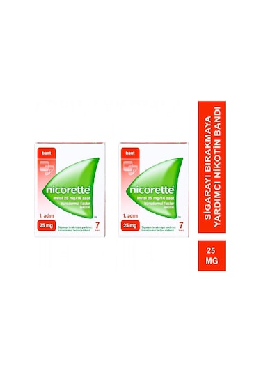 Nicorette 1. Adım 25 mg Nikotin Bandı 2'li Paket
